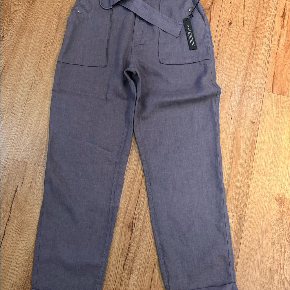 Tahari Women's Ankle Cropped Pants in Slate Gray BNWT